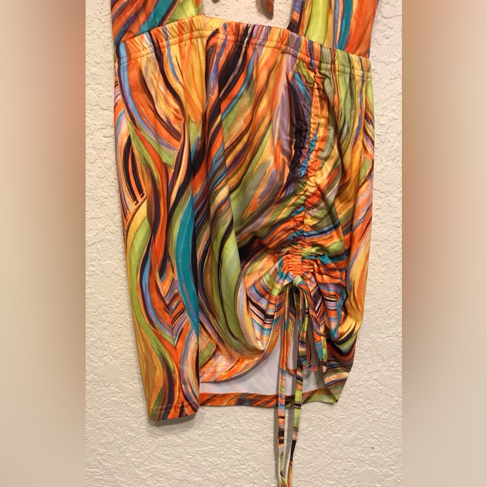 SHEIN Rouched Halter Dress - Picture 3 of 4